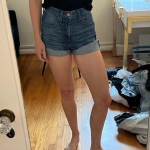 J Crew high rise denim shorts size 26